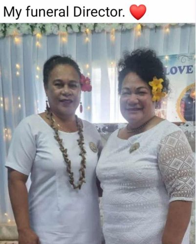 Me and Talia at her brother's funeral in Samoa